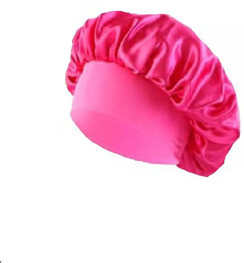 Damen Stoff Turban Schlaf Haar Stirnbänder Hot Pink
