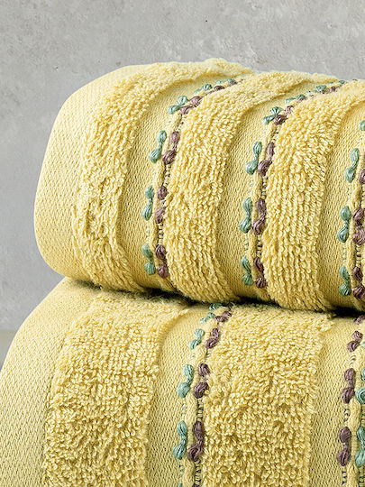 Nima Bath Towels Set 3 pcs Retour Mustard Weight 450gsm