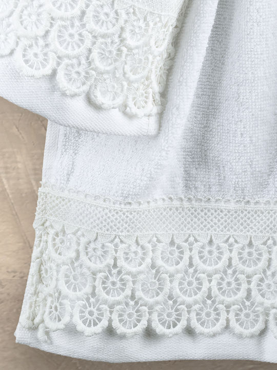 Nima Πετσέτα Χεριών Union 30x50εκ. White 2τμχ Βάρους 400gr/m²