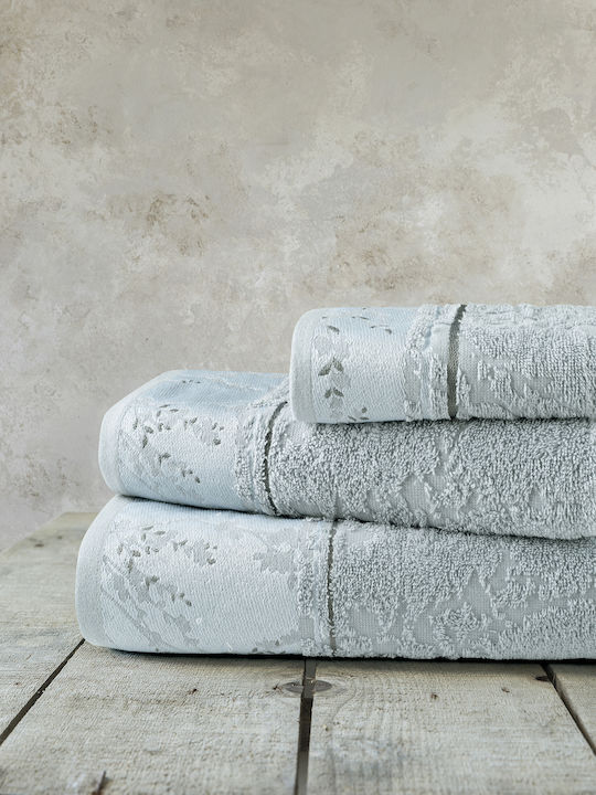 Nima Set of Bath Towels 3 pcs Inverno Light Blue Weight 450gr/m²