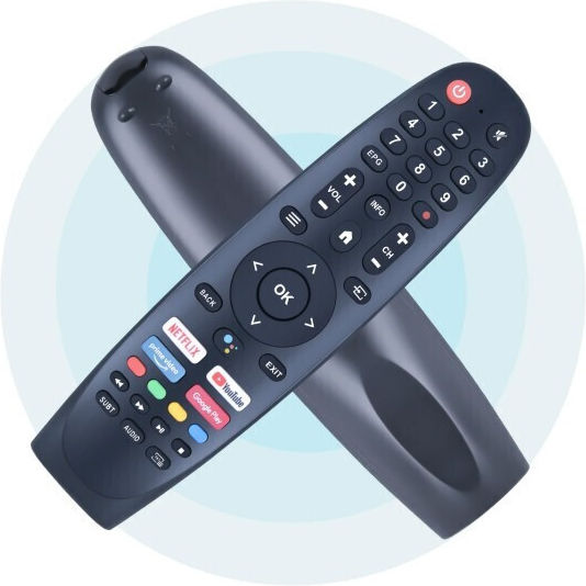 Telecomandă Kntech Led Smart-tech Funcții Youtube Netflix Prime Video Google Play