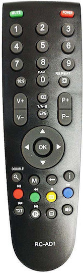 Grundig Lcd Remote Control Rc-ad1 Black