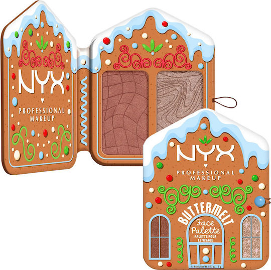 NYX Professional Makeup Buttermelt Face Palete Cocoa & Spice 10gr