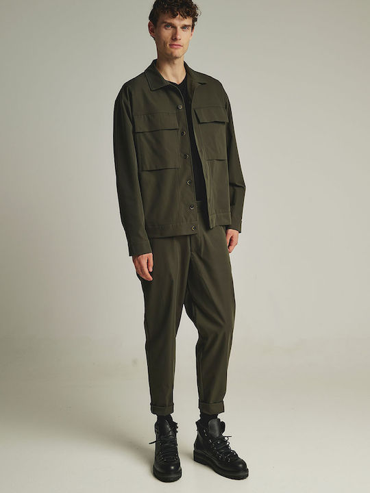 Trousers Cargo in Regular Fit Green