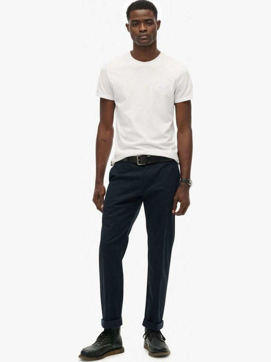 D1 Stud Trousers Chino Elastic in Regular Fit Blue