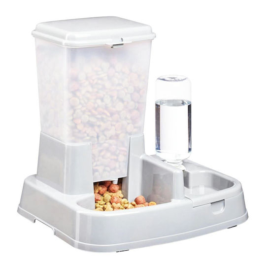 Alista Home Automat Plastic Adăpătoare / Hranitoare 500ml 34cm în Culoare Alb