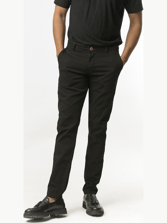 Παντελόνι Chino Ελαστικό σε Slim Εφαρμογή Black