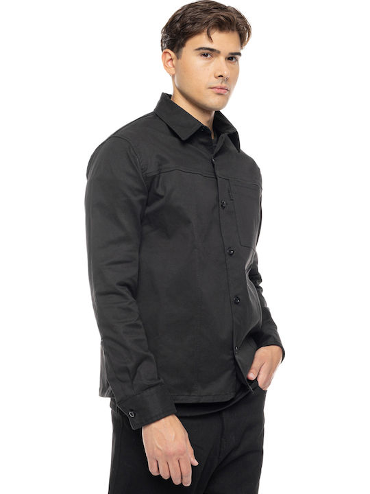 Overshirt Cu Mânecă Lungă Negru