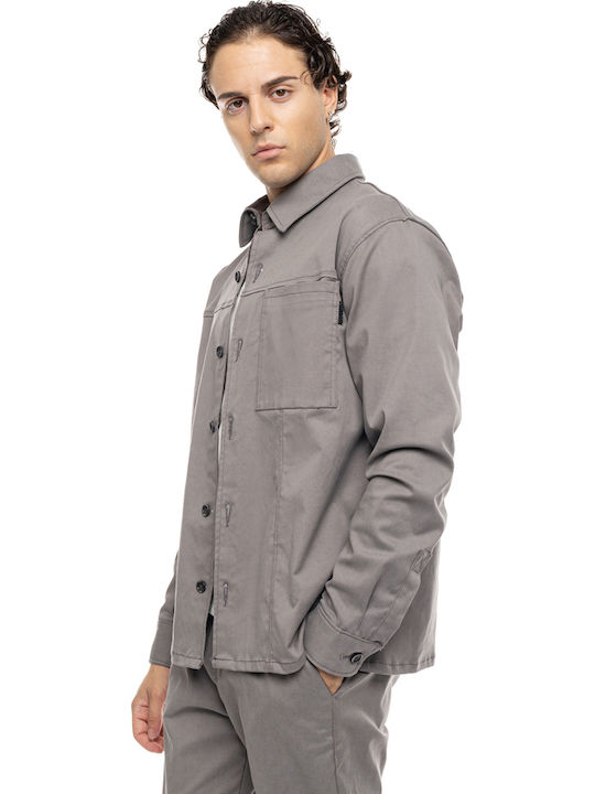 Overshirt Cu mânecă lungă Cămașă Gri