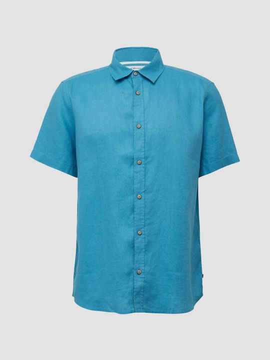Cu mânecă scurtă In Cămașă Turquoise