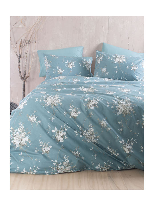 Rythmos Duvet Set Single 160x240cm Linie Blue 2pcs 380 GSMGsm