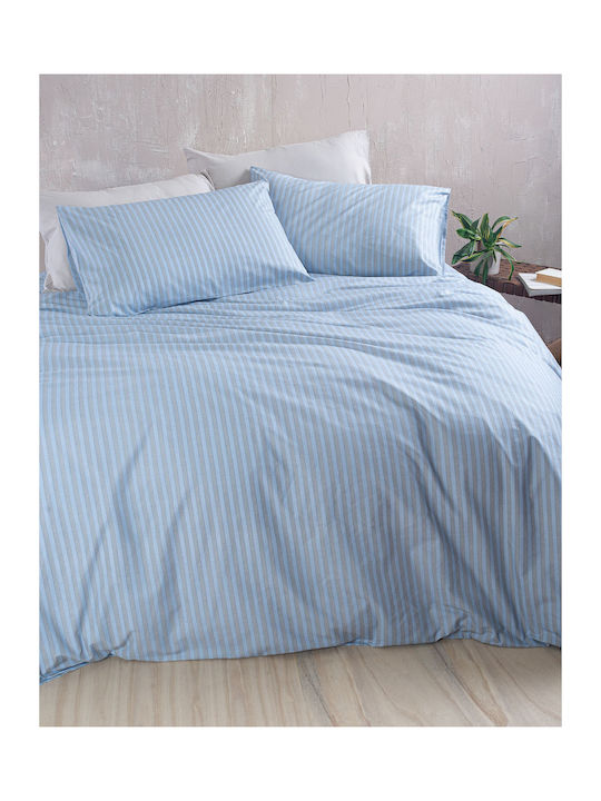 Rythmos Duvet Set Queen 220x240cm Polene Blue 3pcs 380 GSMGsm