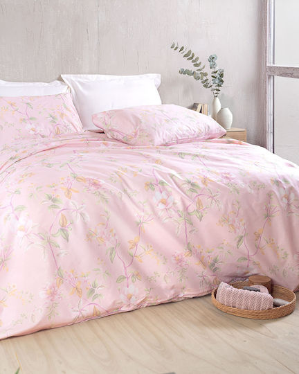 Rythmos Σετ Πάπλωμα Μονό 160x240εκ. Benetita Ροζ 2τμχ 380 GSM