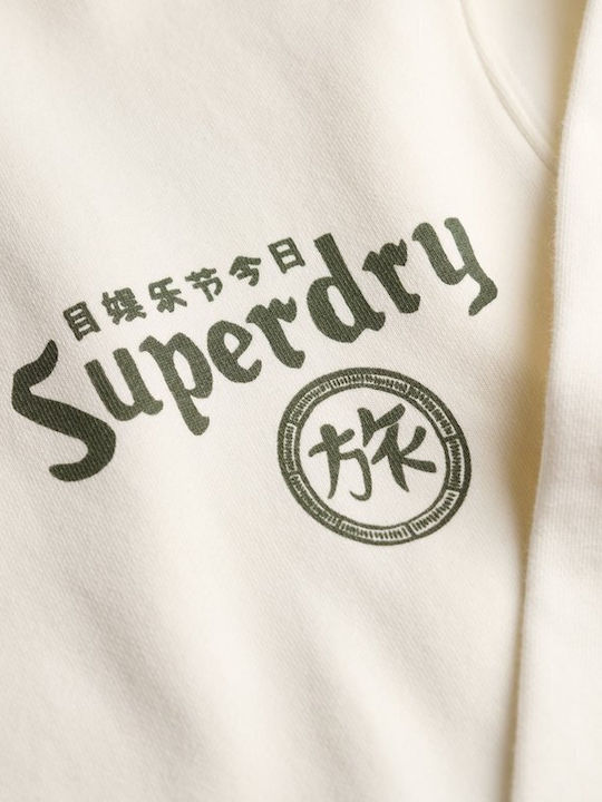 Narrative Sweatshirt mit Kapuze Ivory