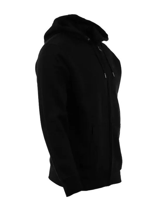 Russell Athletic Through Hoody Neagră cu Glugă