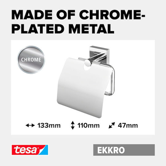 Tesa De perete Suport de hârtie Metal Argintiu