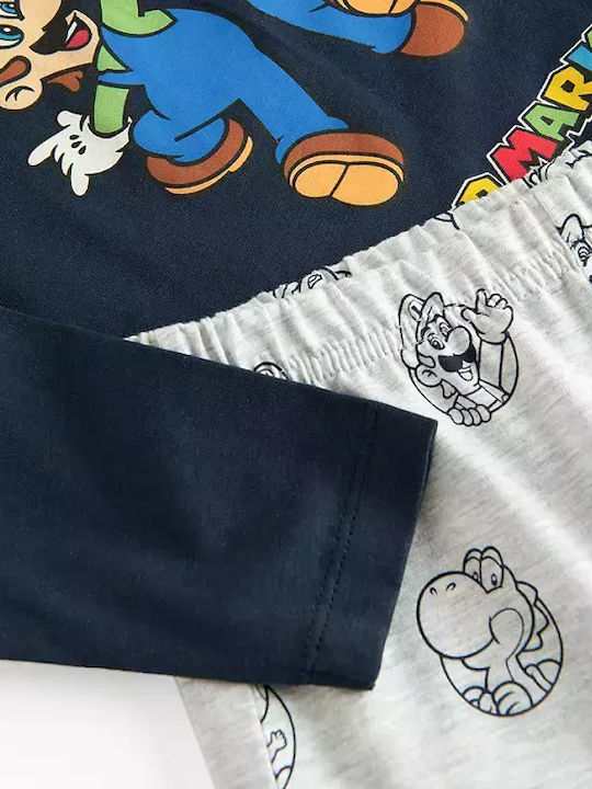 Cool Club Παιδική Πιτζάμα Navy Μπλε Super Mario