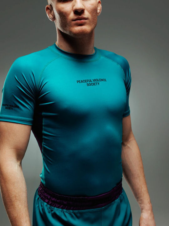 Manto Short Sleeve Shirt MN-R895-GR for Jiu-Jitsu Green