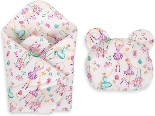 My Sweet Baby Babypuppen Decke Bär Kissen Lila Ballerinas