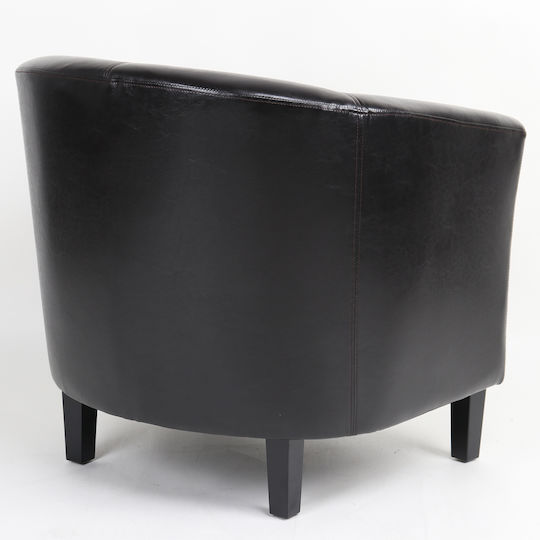 Fiorella Sessel aus Kunstleder Coffee 73x69x75cm