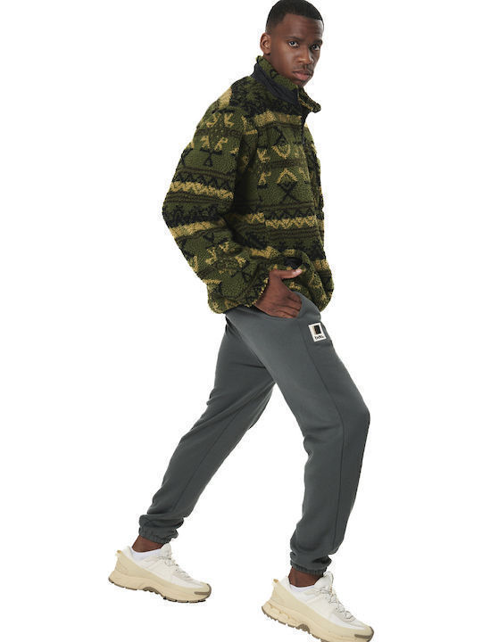 Men's Cardigan Green / Black