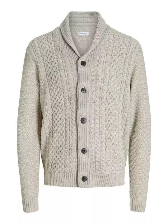 Herren Strickjacke White
