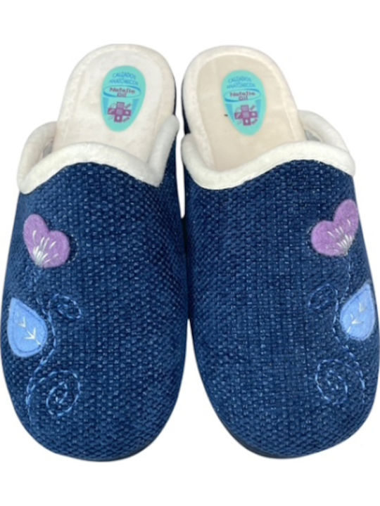 Winter Women's Slippers Blue