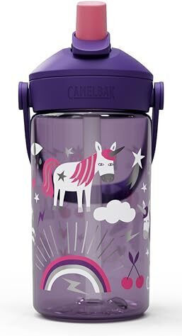 Camelbak Παιδικό Παγούρι Μονόκερος Πλαστικό με Καλαμάκι Μωβ 400ml