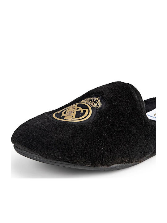 Men's Slippers with Fur Black