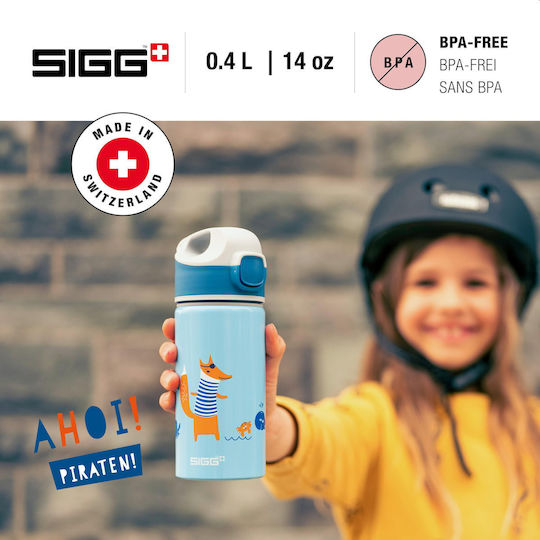 Sigg Παιδικό Παγούρι Αλουμινίου με Pop-Up Καπάκι Γαλάζιο 400ml