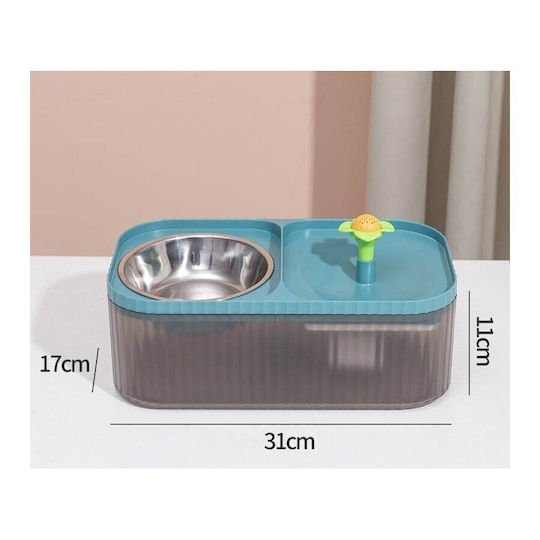 Stainless Steel Food & Water Bowl for Dog & Cat 3 x 3lt 31x17x11cm