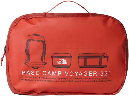 The North Face Base Sack Voyage Back 32lt Red Fabric L57.6xW22xH35cm