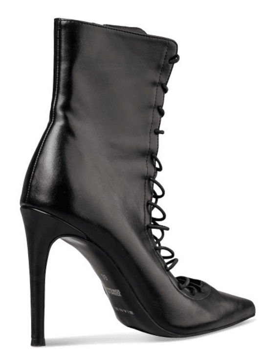 Women's Ankle Boots with High Heel Black