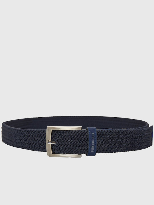 Funky Buddha Ανδρική Ζώνη Υφασμάτινη Navy Μπλε