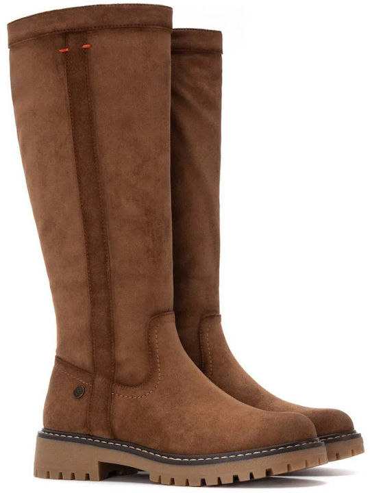 Suede Women's Boots Brown