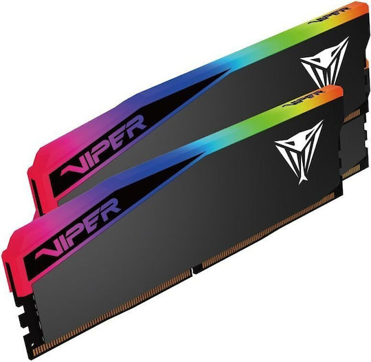 Patriot Viper Rgb Elite 64GB DDR5 RAM с 2 модула (2x32GB) и Скорост 6400 за Настолен Компютър