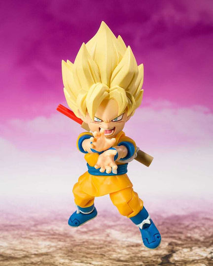Dragon Ball S.h Figuarts Super Saiyan Son Goku Mini Φιγούρα Δράσης 8cm