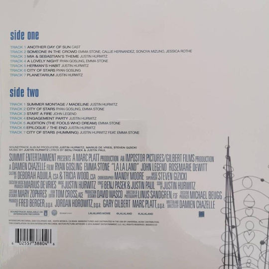Ost - La La Land xLP Γκρι Βινύλιο