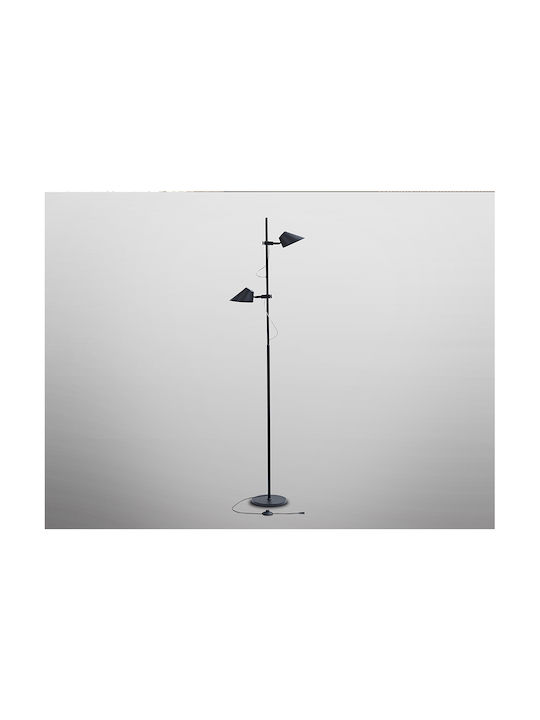 Esino LED Floor Lamp H184xW48cm. with Adjustable White Light 1800lm Black
