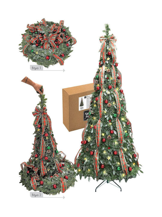 Christmas Decorative Illuminated Metal Tree Battery