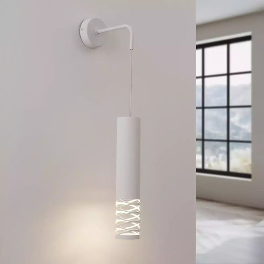 Sollux Klassisch Leuchte Wand mit Fassung GU10 Weiß 10x10cm