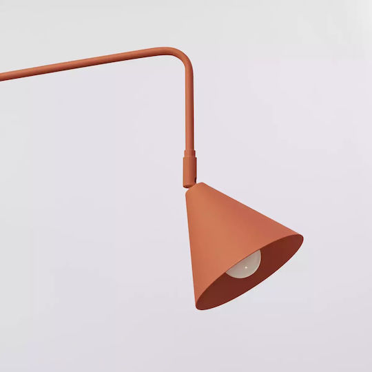 Sollux Classic Lamp Wall with Socket E14 Red 10x10cm