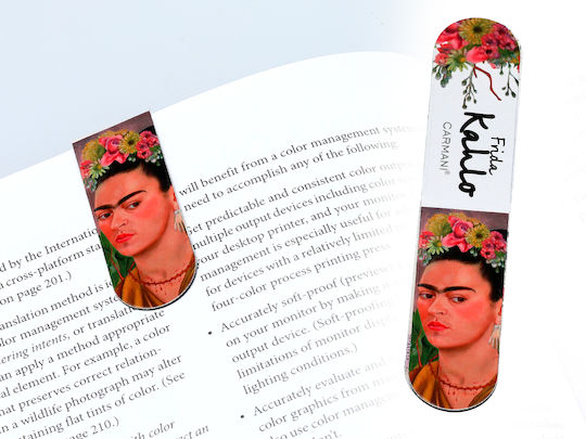 Σετ Μαγνητικοι Σελιδοδεικτες Carmani 4τμχ Frida Kahlo
