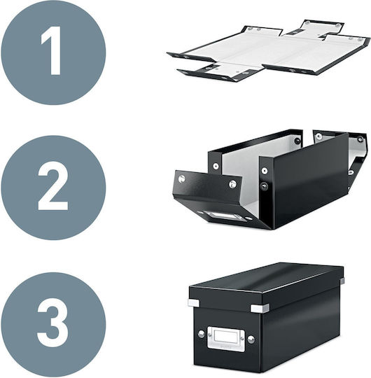 Leitz Plastic File Box with Lids 10x37x28cm