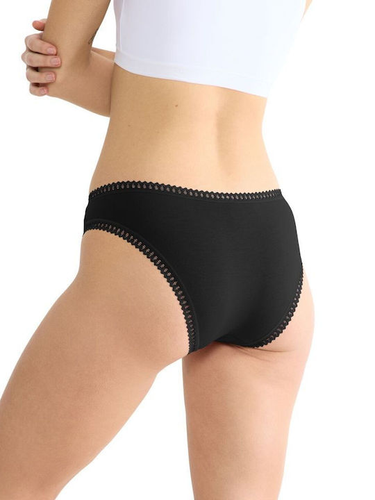 Βαμβακερά Damen Slip 3Pack Black