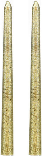 ArteLibre The translated Liquid template in German language: Weihnachtskerzen & Kerzenständer Kerze Gold 25cm. 4Stück