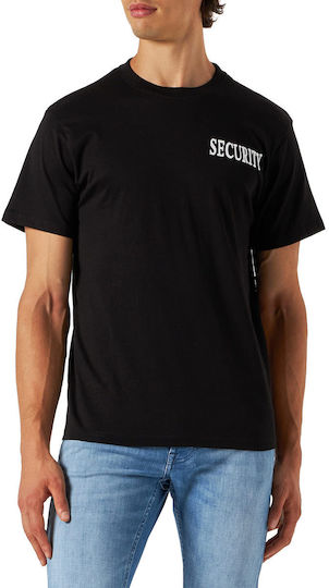 Mil-tec T-shirt Double Print 'Security' Short Sleeve Blouse T-shirt Security 01 Black