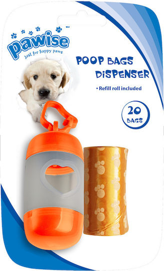 Pawise Dog Waste Bag Holder Orange PAWI11592