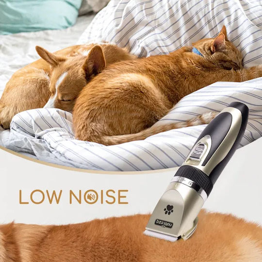 Nobleza Pet Electric Clipper Dog Cat Grooming Machine 4 Combs 17.6x4.5x4.2cm