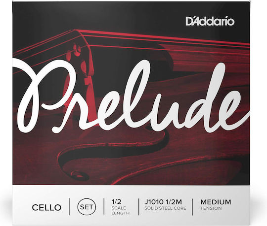 Daddario Set of Steel Strings for Cello 3/4 / 1/2 Prelude Medium Tension